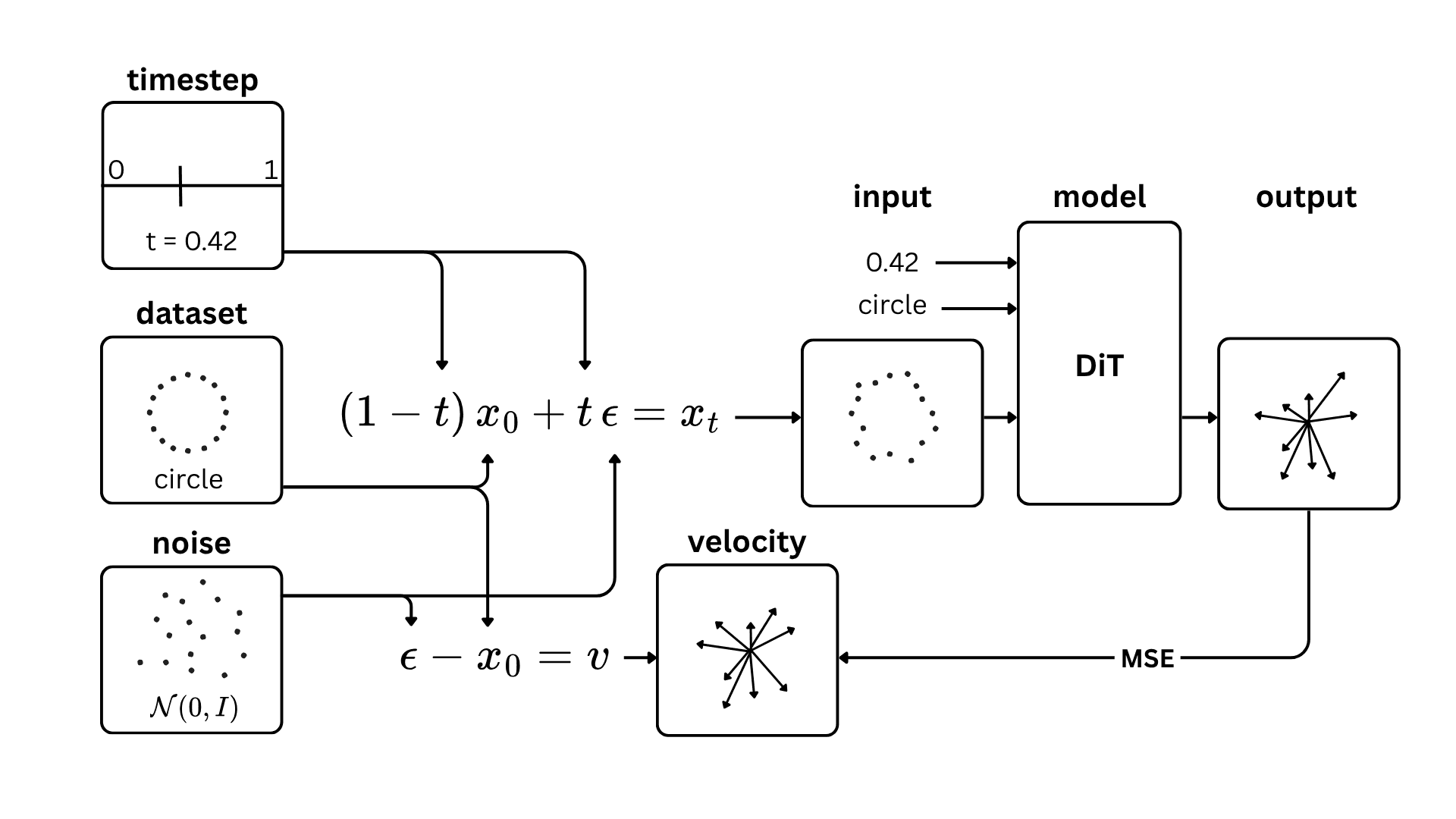 Diffusion Transformer training